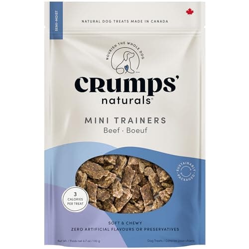 Crumps' Naturals, Mini Trainers Beef (semi-moist), 132 g, Dog Treats
