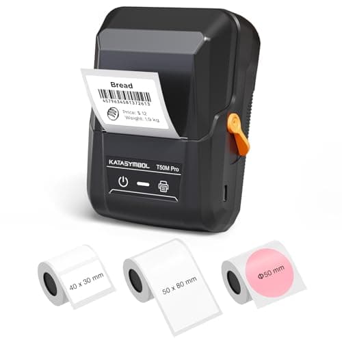 SUPVAN T50M Pro Bluetooth Label Maker Machine with 3 Tapes, Wide Waterproof Label, Versatile App with 30 Fonts and 660+ Icons, Inkless Labeler for...