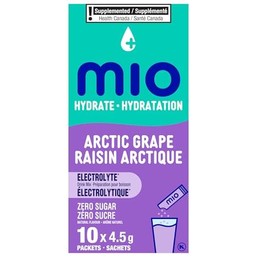 mio Hydrate Arctic Grape Electrolyte Drink Mix, 4.5 g Packets, 10 ct Box