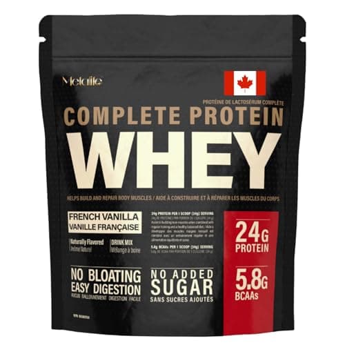 MetaLife Complete Whey Protein Powder 24g Good Protein per Serving, 5.8g BCAAs, No Added Sugar, Easy Digestion, Gluten-Free, GMO Free, 714 G (21...