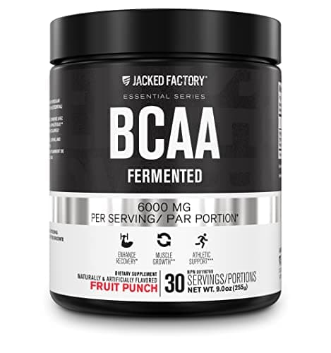 BCAA Powder (Fermented) - 6g Branched Chain Amino Acids Supplement for Enhanced Recovery, Reduced Fatigue, Increased Strength, and Muscle Growth -...