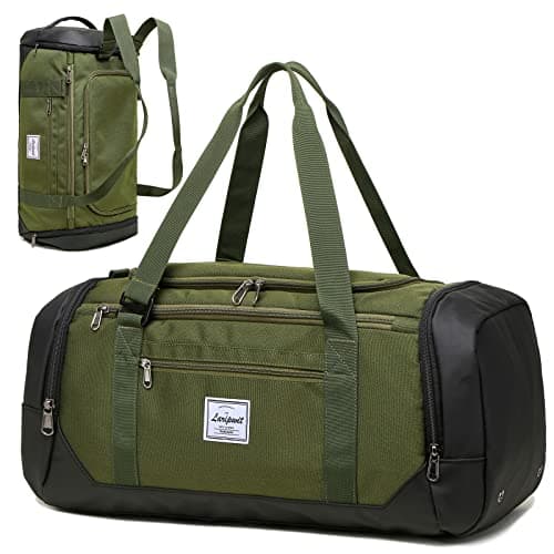 Laripwit Travel Duffle Bag for Men 40L Sports Gym Bag with Wet Pocket & Shoes Compartment Weekender Overnight Backpack for Traveling Duffel Bag...