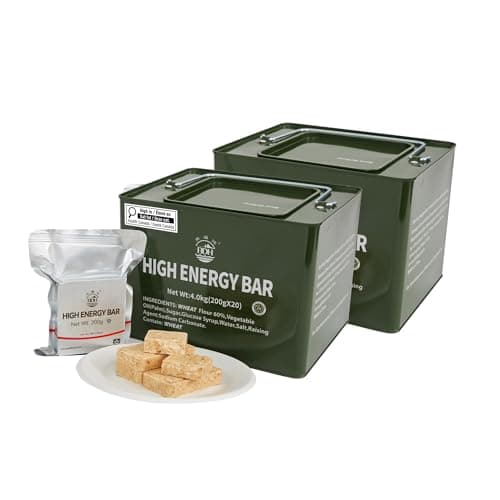 BDH High Energy Bar 36800Kcal Emergency Preparedness Food Bar Long Shelf-life | 2xLarge Tin 8kg/40 bags Case Package | Original Compressed Biscuits...