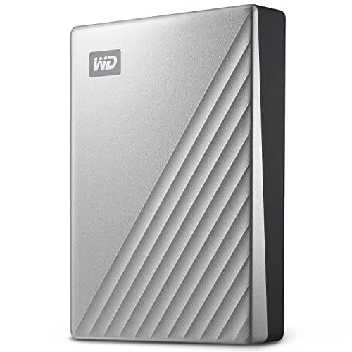 WD 4TB My Passport Ultra for Mac Silver, Portable Hard Drive, External HDD, includes backup software with defense against ransomware, and password...