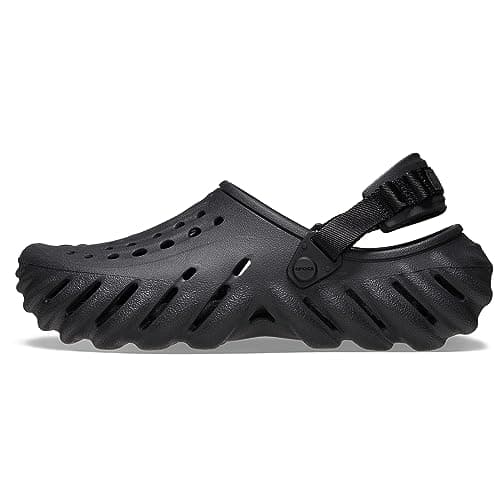 Crocs Echo Sabot Mixte Adulte, Noir, 7 Femmes/5 Hommes