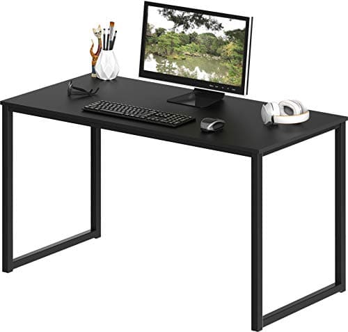 SHW Mission 40-Inch Home Office Computer Desk, 100 x 50 cm, Black