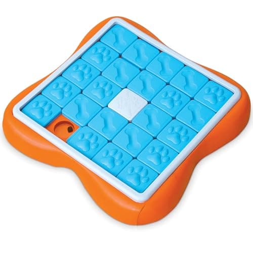 Outward Hound by Nina Ottosson Challenge Slider Treat Puzzle Enrichment Toy, Level 3 Advanced, Multicolored