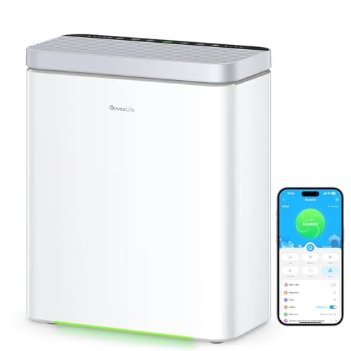GoveeLife Smart Air Purifier for Home Large Room, Covers up to 1046 ft², PM2.5 Monitor, HEPA Sleep Mode, 3-in-1 Filter Air Purifier with App and...
