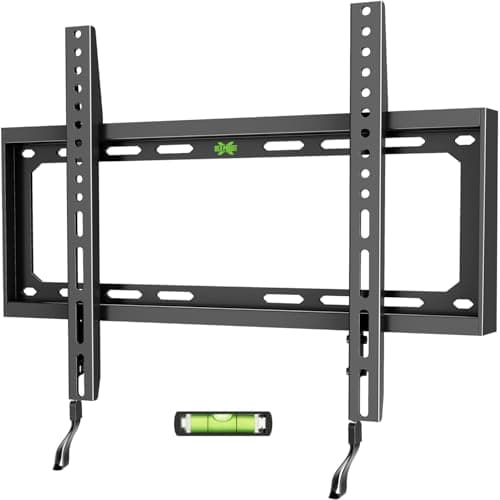 Support mural TV fixe USX MOUNT avec profil bas pour la plupart des téléviseurs à écran plat de 26 à 60 pouces, support TV mural avec VESA jusqu'à 400 x 400 mm et chargement de 99 lb,...
