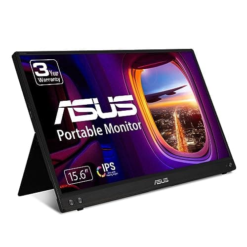ASUS ZenScreen 15.6” 1080P Portable Monitor (MB16ACV) - Full HD, IPS, Eye Care, Flicker Free, Blue Light Filter, Kickstand, USB-C Power Delivery,...