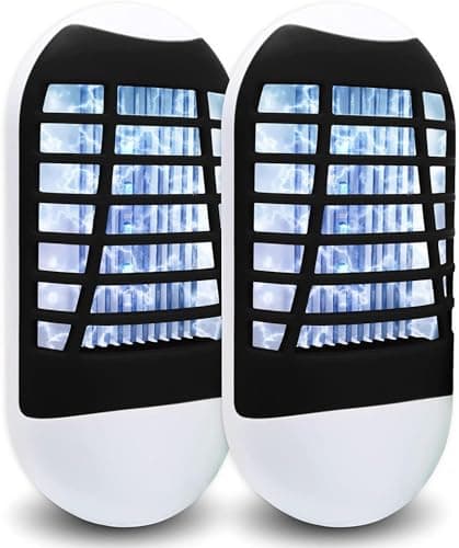 Bug Zapper d'intérieur, lampe électronique anti-mouches pour la famille, les lumières LED éliminent les mouches volantes, les parasites, non toxiques, silencieuses, fonctionnement efficace, UV