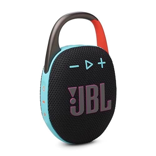 JBL Clip 5 - Ultra-Portable, Waterproof & Dustproof Bluetooth Speaker, Big Pro Sound with Punchy bass, Integrated Carabiner, Up to 12 Hours of...