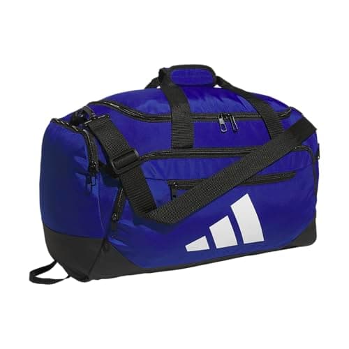 Adidas Unisex-Adult Defender 5 Small Duffel Bag, Blue, One Size Fits All
