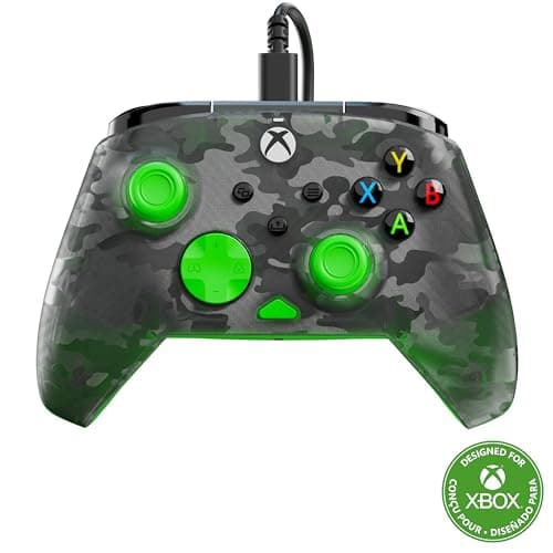 Manette filaire Turtle Beach XB Rematch Core - Ghost Black Camo/Vert