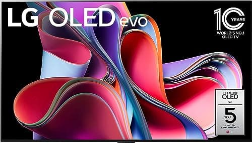 LG G3 MLA OLED evo 55-inch Gallery Edition 4K Smart TV - AI-Powered, Alexa Built-in, Gaming, 120Hz Refresh, HDMI 2.1, FreeSync, G-sync, VRR,...