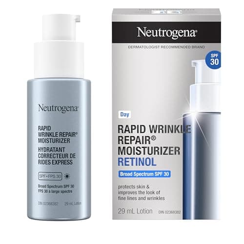 Neutrogena Rapid Wrinkle Repair Moisturizer - Retinol, SPF 30, Glucose, Fine Line Facial Care, Skin Tone, Skin Texture - 29mL