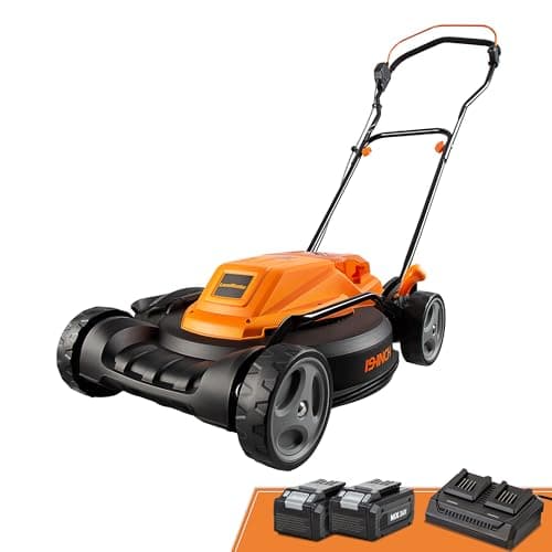 LawnMaster CLMF4819X 19-inch Brushless Cordless Mower with 2X24V MAX* 4.0Ah Battery and a Dual Charger 6 Cutting Position