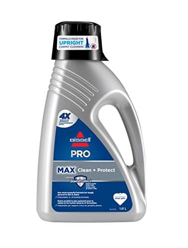 BISSELL - Shampoing pour tapis domestique - MAX Clean + Protect - Pour les nettoyages en profondeur verticaux - avec StainProtect - Pour la saleté incrustée et les taches - 1,41 litres