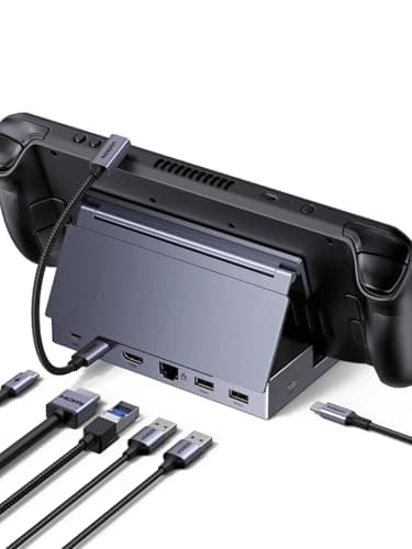 UGREEN 6-in-1 Game Consoles Docking Station, USB C Hub with HDMI 4K@120Hz, 1Gbps Ethernet, 2 USB A&1 USB C 3.0 Port, PD 100W Charging, Compatible...