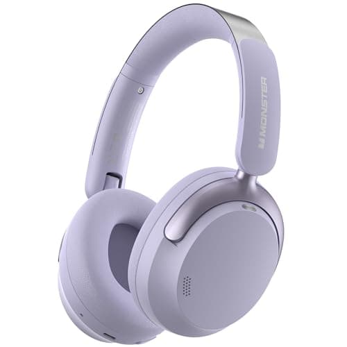 Casque à réduction de bruit active Monster Persona 3rd ANC, casque Bluetooth sans fil supra-auriculaire avec 6 micros, autonomie de 70 heures et 3 modes d'égalisation,...