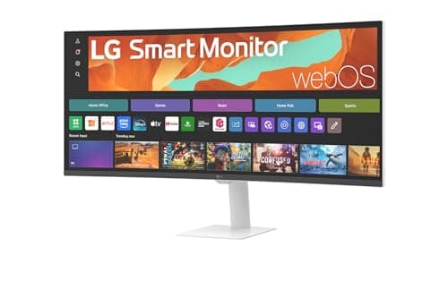 LG Smart Gaming Monitor 34" WQHD Curved Display with webOS, Google Cast, AirPlay 2, Screen Share, HDR10, sRGB 99%, Built-in webOS (Xbox,Netflix,...