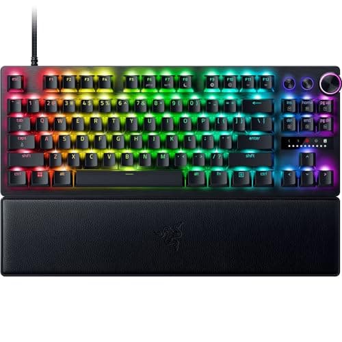 Clavier de jeu Razer Huntsman V3 Pro TKL Esports : commutateurs optiques analogiques - Razer Snap Tap - Déclenchement rapide - Ajustement...