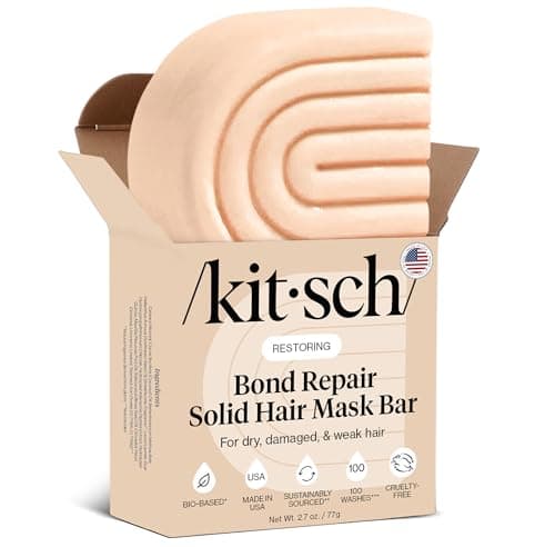 Kitsch Bond Repair Hair Mask – Strengthening Bond Repair Hair Treatment to Restore and Replenish - Hair Mask for Damaged Hair & Dry - Solid Hair...