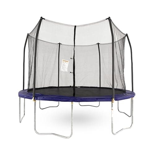 Skywalker Trampolines 12-Feet Round Trampoline and Enclosure with Spring Pad, Blue