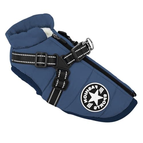 Oncpcare Veste pour petit chien avec harnais, gilet de sport d'extérieur pour chien, manteau d'hiver chaud pour animaux de compagnie, harnais pour chats, chiots, petits chiens XXL