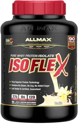 ALLMAX Nutrition, Isoflex 100% Ultra-Pure Whey Protein Isolate, Vanilla, 2 lb