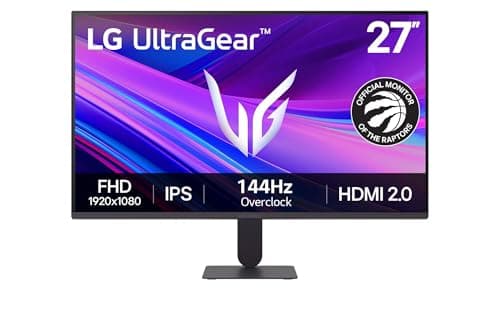 LG Gaming Monitor 27G411A-B Ultragear 27-inch/Full HD (1920 x 1080) / IPS / 144Hz (O/C)/ 1ms MBR/NVIDIA G-Sync Compatible, AMD FreeSync / HDR10 /...