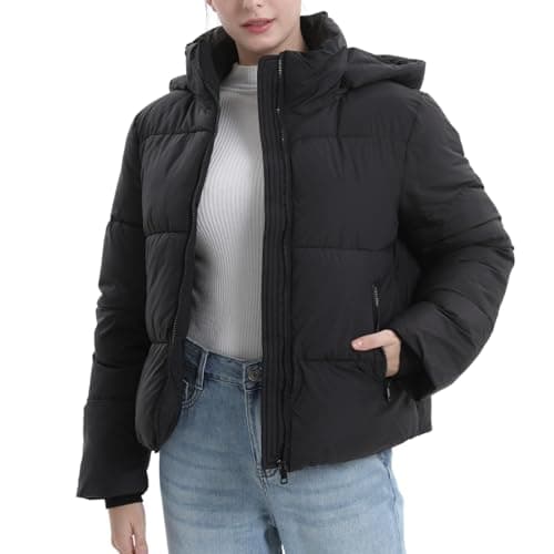 PUFFIT Long Puffer Jacket for Women,2025 Thickened Winter Coat Hooded with Deep Pockets, Ladies Warm Winter Jacket