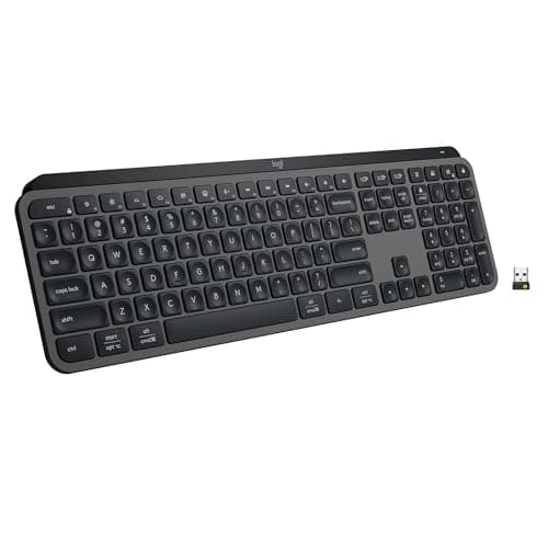 Logitech MX Keys S Wireless Keyboard, Low Profile, Fluid Precise Quiet Typing, Programmable Keys, Backlighting, Bluetooth, USB C Rechargeable, for...
