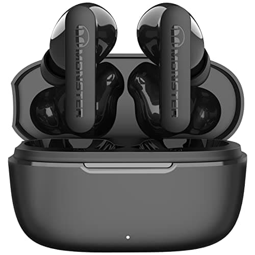 Monster N-Lite Clear Talk Wireless Earbuds Bluetooth 5.3 Headphones, IPX8 Waterproof in Ear Headphones, Fast Charging for Sport Bluetooth Earbuds