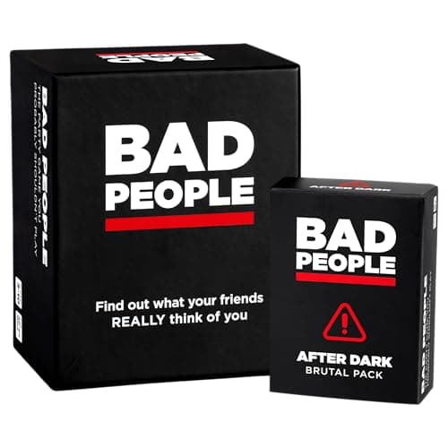 Bad People Party Game + After Dark Set – Hilarious Adult Card Game for Friends & Game Night | Funny Conversation & Icebreaker Board Game for...