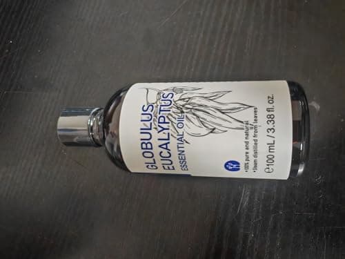 HIQILI Huile essentielle d'eucalyptus 100 ml, pour diffuseur, peau, spray, 100 % pure non diluée avec compte-gouttes en verre de qualité supérieure