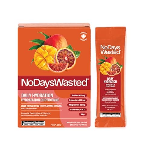 Electrolyte Powder Hydration Drink Mix – Blood Orange Mango Flavour – Low-Sugar Electrolytes with Sodium, Potassium & Magnesium – Vegan Hydration...