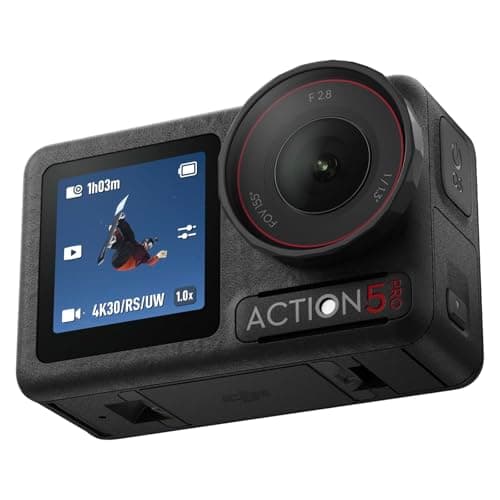 DJI Osmo Action 5 Pro Essential Combo, Waterproof Action Camera with 1/1.3" Sensor, 4K/120fps Video, Subject Tracking, Stabilization, Dual OLED...
