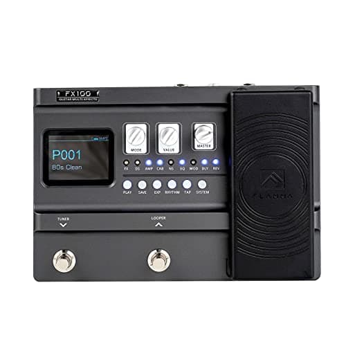 FLAMMA FX100 Guitar Pedal Multi-effects Processor with Looper Amp Modeling 151 Built-In Effects 200 Presets Expression Pedal 3rd Party IR Headphone...