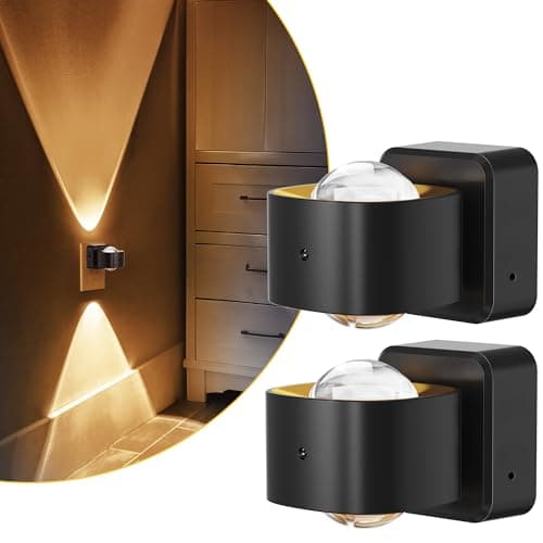 L LOHAS Projecteur de veilleuse LED, pack de 2 veilleuses à brancher sur le mur, capteur du crépuscule à l'aube, veilleuse rotative à 180 ° pour enfants, intensité variable 0-150 LM...