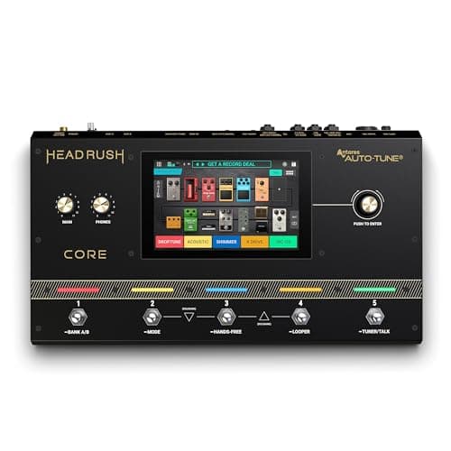 HeadRush Core - Processeur de modélisation d'amplis d'effets multicœurs pour guitare et chant avec clonage, Looper, Antares Auto-Tune, Wi-Fi, écran tactile et Bluetooth