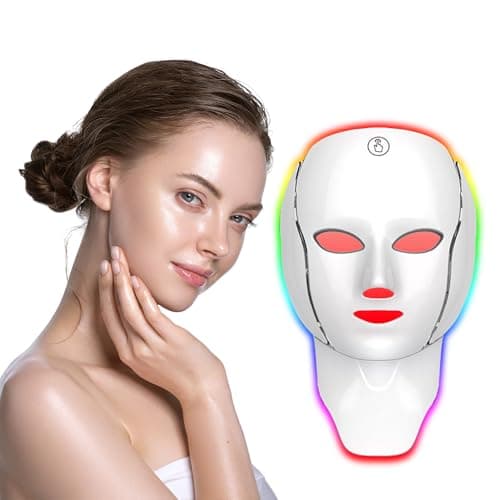Nouvelles améliorations-masque de luminothérapie LED, 7 couleurs de luminothérapie pour le visage, soins de la peau, Anti-vieillissement, raffermissement des rides, masque tonifiant