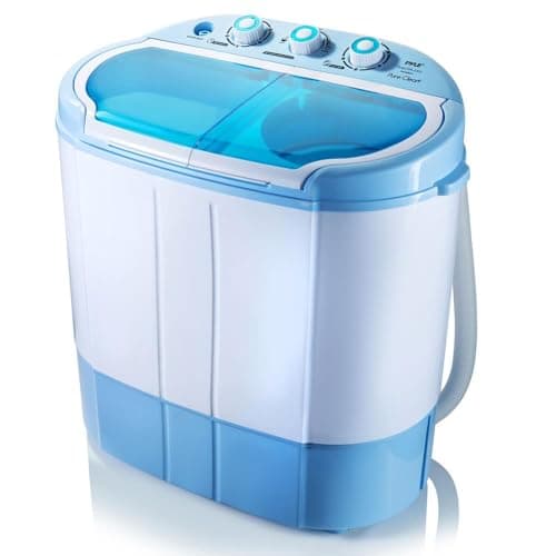 Pure Clean Portable Washing Machine, 2-in-1 Washer & Spin Dryer Twin Tub, Compact Top Load Laundry Machine for RV, Dorm & Apartment, Timer Control,...