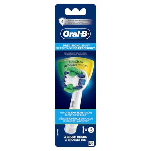 Oral-B Precision Clean Lot de 3 têtes de brosse de rechange pour brosse à dents électrique Blanc