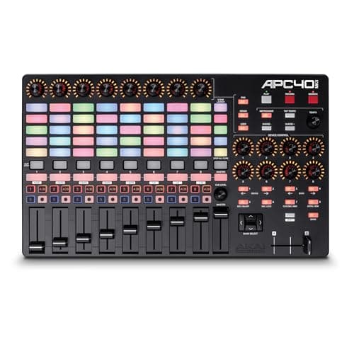 Akai Professional APC40 MKII - Contrôleur MIDI USB pour mappage 1 à 1 avec Ableton Live Lite avec matrice de lancement de clips 5x8, boutons et faders, Pro...