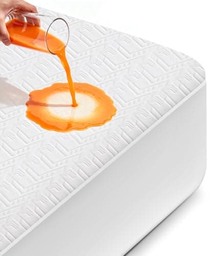 PAYHUIN Waterproof Mattress Protector Queen Size, Soft Breathable Mattress Pad with Deep Pocket 8"-21", Noiseless 3D Air Fabric Cooling Mattress...