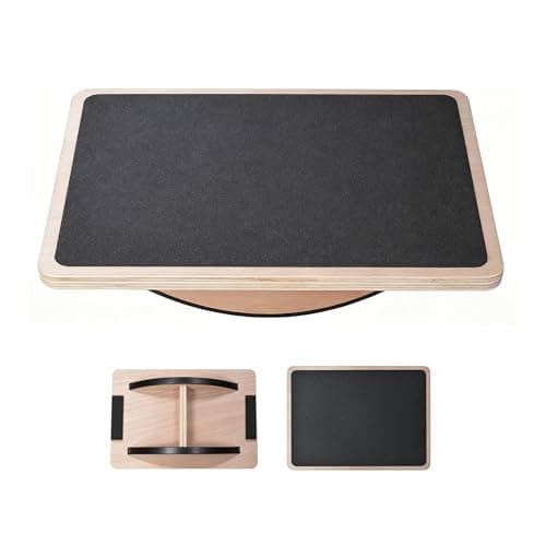 Zuqioia Balance Board, Pilates, Push Up, Wobble Board - Entraîneur de stabilité 5 en 1 pour la force de base, Fitness total du corps à domicile, Yoga Pilates, Sensoriel...