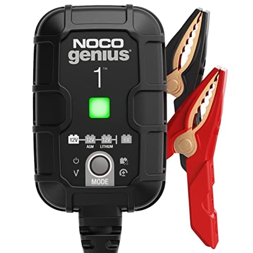 NOCO GENIUS1: 1A 6V/12V Smart Battery Charger – Automatic Maintainer, Trickle Charger & Desulfator with Overcharge Protection & Temperature...