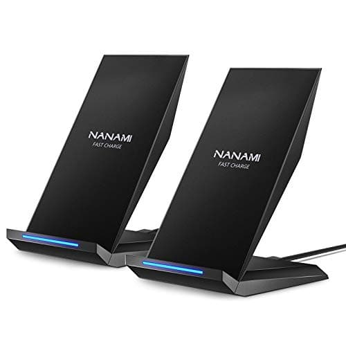 NANAMI Fast Wireless Charger, [2 Pack] 15W Max Wireless Charging Stand for iPhone 17/16 Pro Max/15/14/13/12/11/XR/XS, Phone Charger for Samsung...