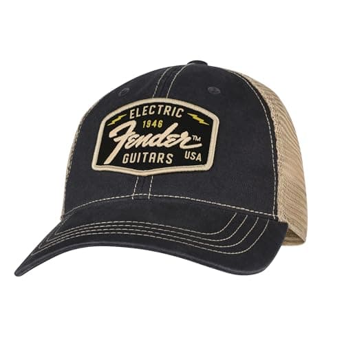 Fender® Transition Logo Patch Hat, noir/pierre taille unique